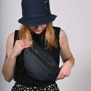 Sac banane upcycling jean