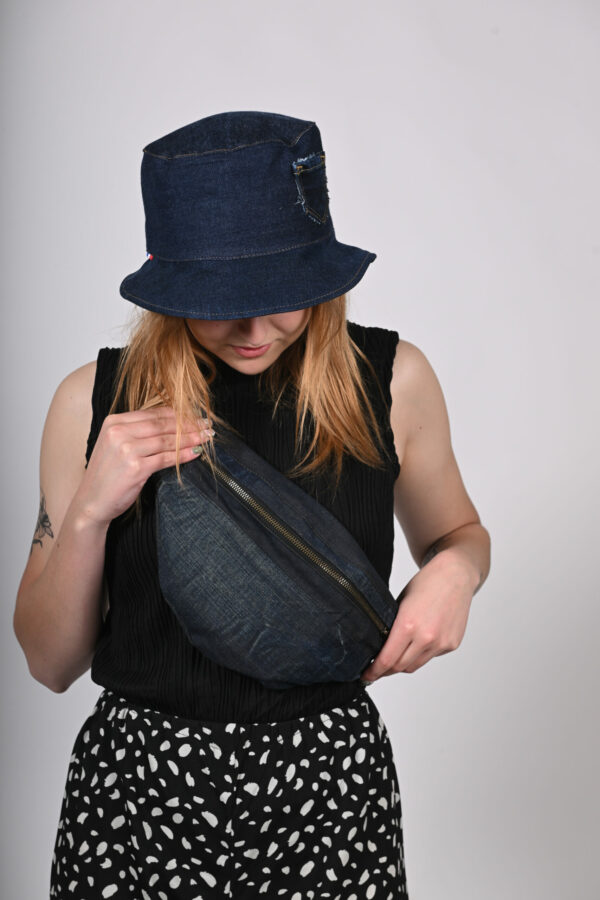 Sac banane upcycling jean